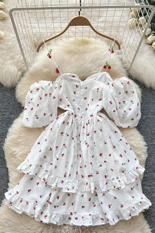 Off-Shoulder Ruffle Casual Dress