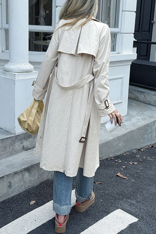 Classic Double-Breasted Trench Coat