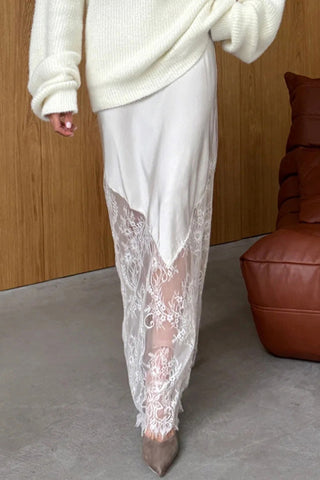 Elegant Lace Maxi Skirt