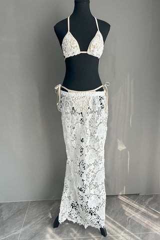 Floral Lace Three Piece Set