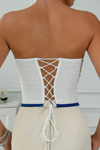 Elegant Bow-Detail Corset Tank Top