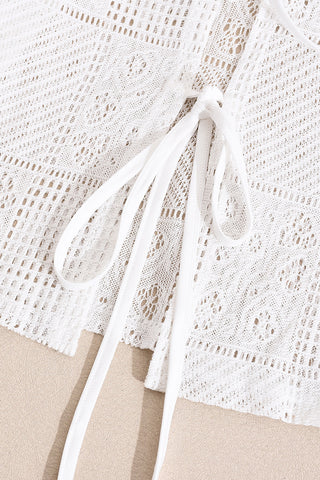 Tie-Front Lace Blouse