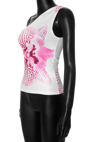 Asymmetrical Floral Print Camisole