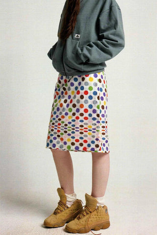 Vibrant Polka Dot Mini Dress