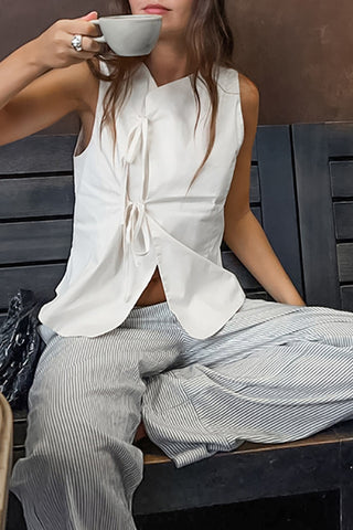 Sleeveless Wrap Front Camisole Top
