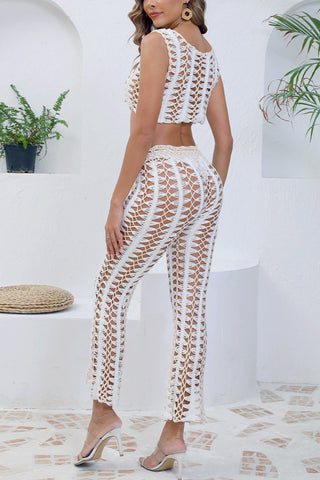 Bohemian Crochet Casual Set