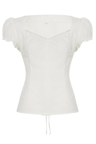 Sweetheart Neck Puff Sleeve Top