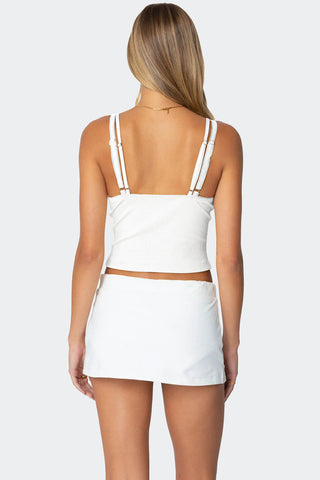 Lace-Trim Bow Accent Camisole
