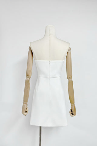 Strapless Floral Embellished Dress