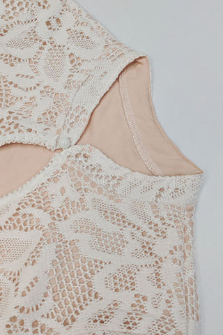 Lace Cutout Mini Dress