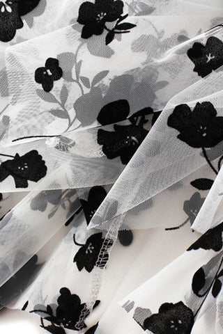 Floral Chiffon Maxi Skirt