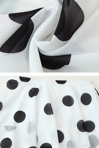 Polka Dot Halter Skirt Set