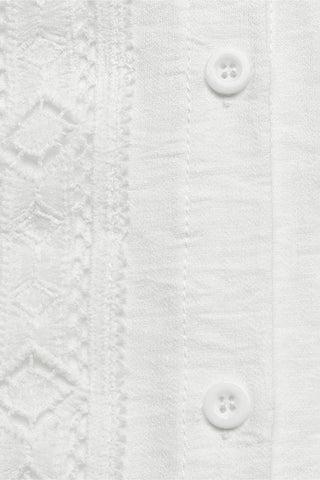 Eyelet Lace Trim Blouse