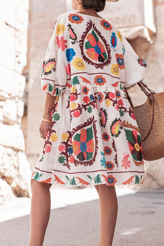 Boho Printed Casual Dress