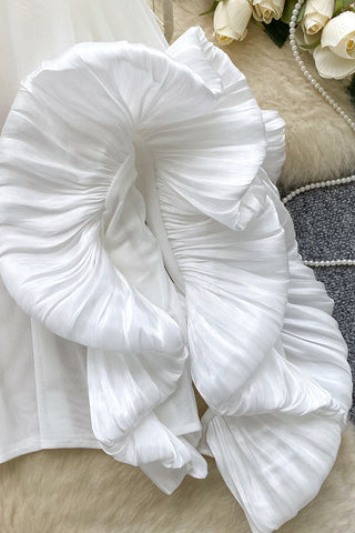 Ruffle Sleeve Statement Blouse