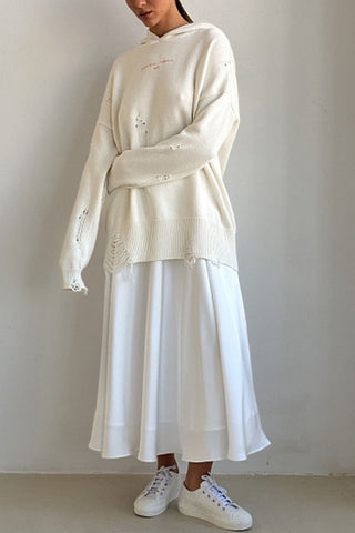 Flowy High-waist A-line Skirt