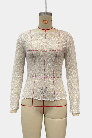 Long Sleeve Lace Top