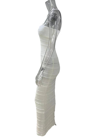Knit Midi Dress with Cutout Detail