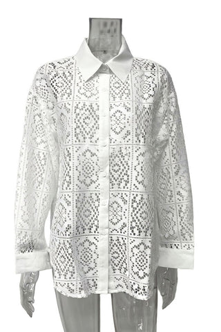 Embroidered Button Down Shirt