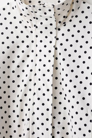 Polka Dot Zip-Up Jacket