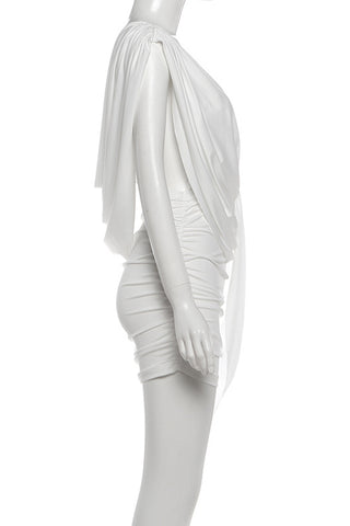 Draped Elegance Evening Dress