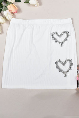 Heart Embellished Two-Piece Set