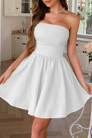 Strapless Casual A-Line Dress