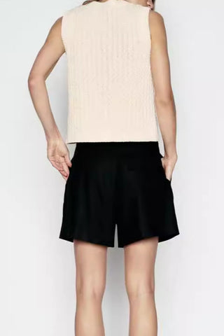 Button-Front Sweater Vest