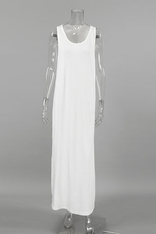 Sleeveless Maxi Casual Dress