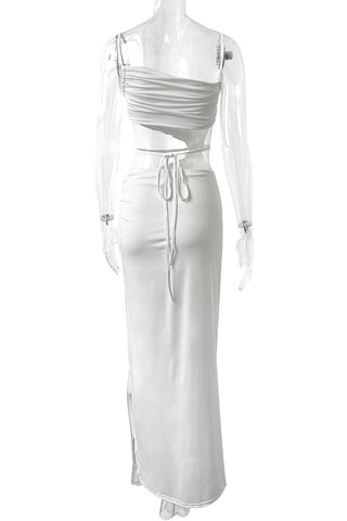 Cutout Bodycon Sundress with Side Slit