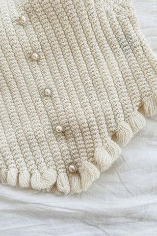 Button-Front Knit Tank Top