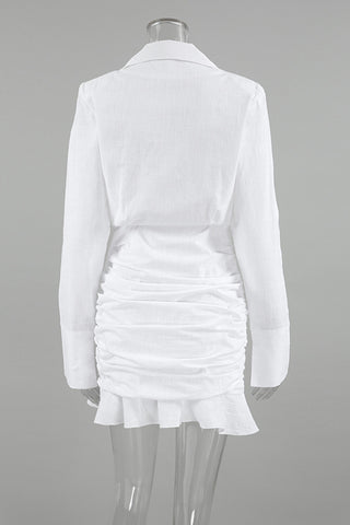 Tailored Wrap Casual Dress
