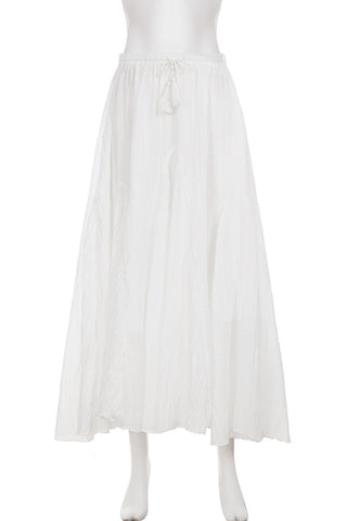 Elegant Maxi Skirt with Tassel Detail