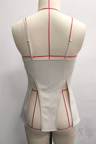 Strappy Corset Tank Top