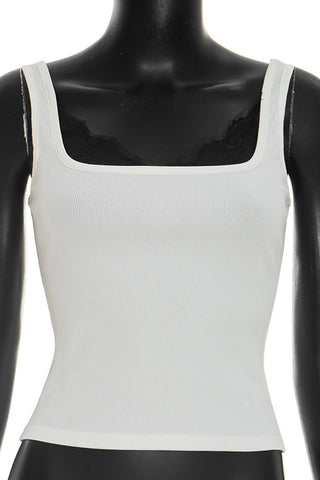 Square-Neck Fitted Tank