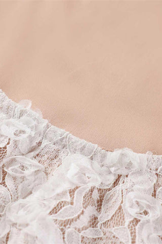 Lace Overlay Maxi Dress