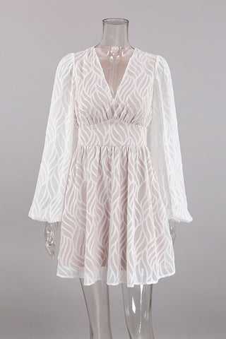 Flowy Long Sleeve Casual Dress