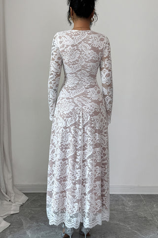 Elegant Lace Long Sleeve Dress