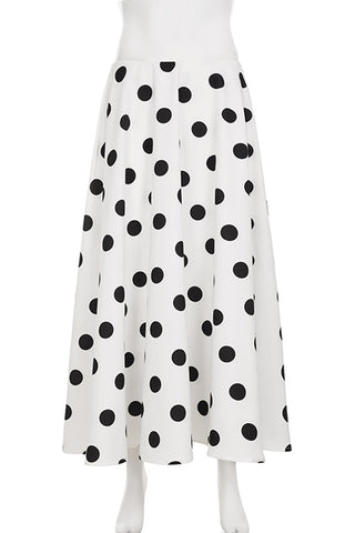 Polka Dot Maxi Skirt