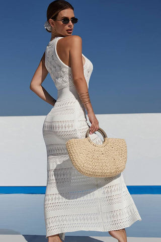 High-Neck Knit Sundress