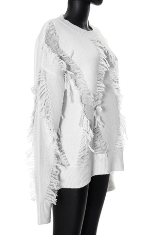 Frayed Detail Sweater