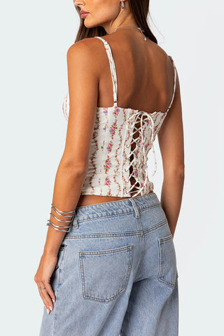 Spaghetti Strap Print Cami