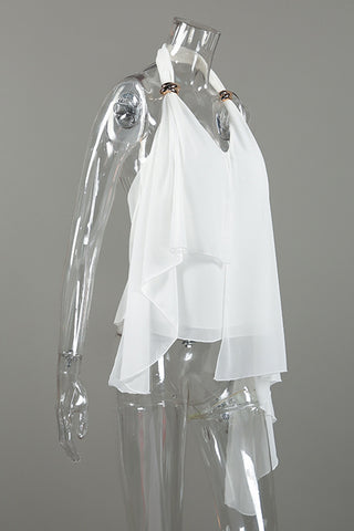 Halter Neck Layered Blouse