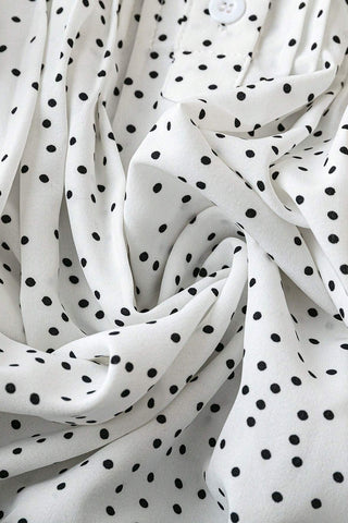 Polka Dot Flutter Sleeve T-Shirt