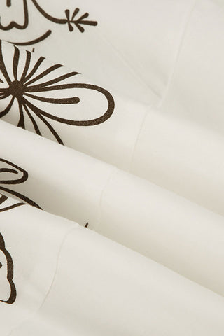 Floral Detail Midi Skirt