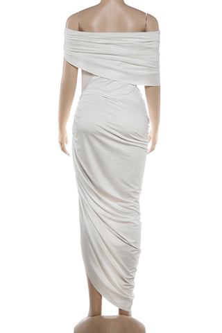 Elegant Off-Shoulder Evening Gown
