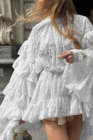 Romantic Lace Layered Casual Dress