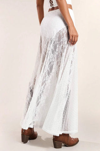 Elegant Lace Maxi Skirt
