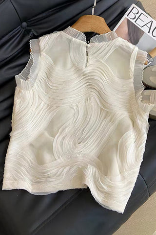 Textured Sleeveless Tank Top