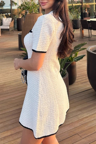 Chic Buttoned Casual Dress